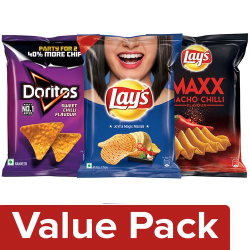 Lay's Magic Masala ridged flavoured potato chips, LAY'S MAGIC