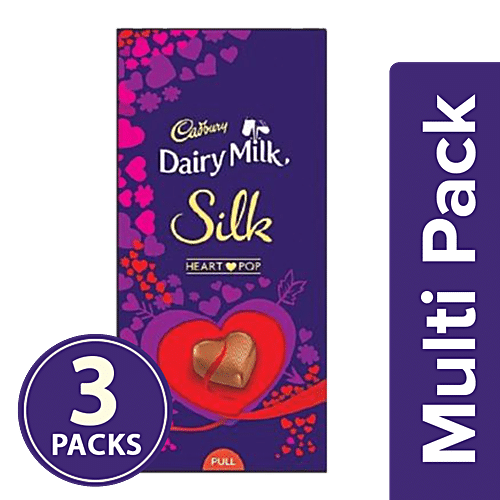 Buy Cadbury Dairy Milk Silk Valentine Special Gift Pack, Heart Pop