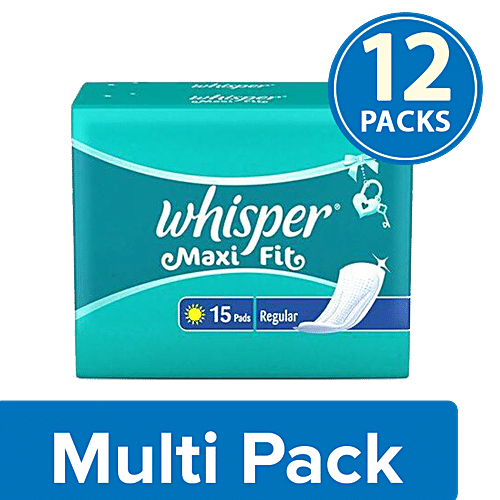 Buy Whisper Maxi Fit Regular Sanitary Pads 15's Online at Discounted Price