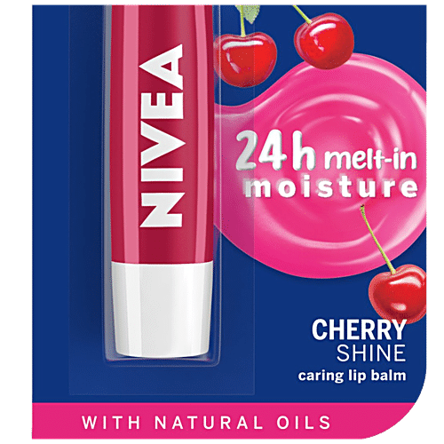 Buy Nivea Lip Balms Cherry Shine Blackberry Shine Soft Lips With Subtle Shiny Colour 7868