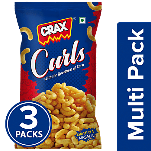 Buy Crax Curls Chatpata Masala, With The Goodness Of Corn, Yummy Snack  Online at Best Price of Rs 60.72 bigbasket