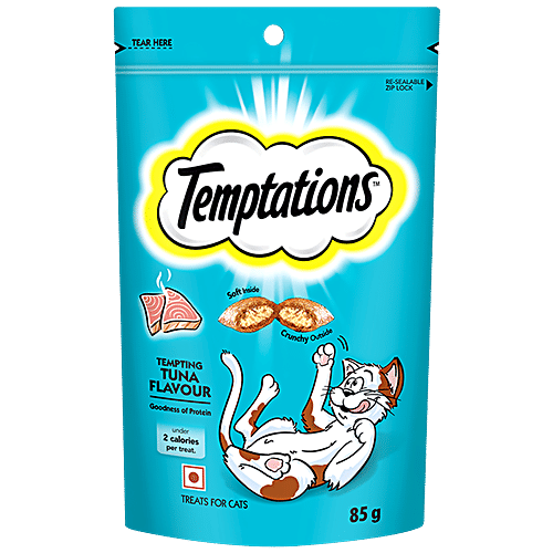 Buy Temptations Cat Treat - Tempting Tuna Flavour Online at Best Price ...