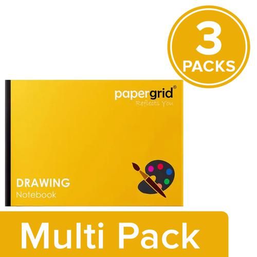 Buy Papergrid A4 Drawing Book - 32 Pages, Soft Cover Online at