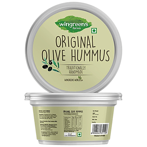 Wingreens Farms Original Olive Hummus Dip Spread 150 g