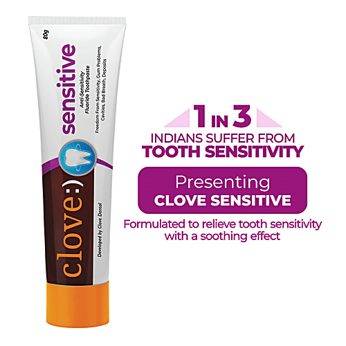 Buy Clove Sensitive With AntiSensitivity & Fluoride Toothpaste