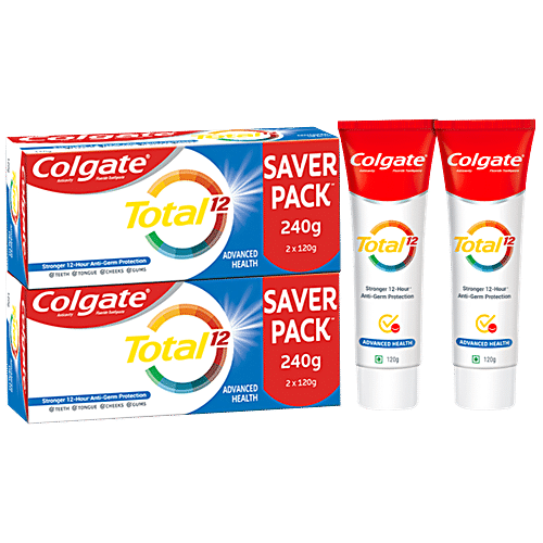 Buy Colgate Colgate Total Whole Mouth Health Antibacterial Toothpaste 120gm 120gm Advanced 