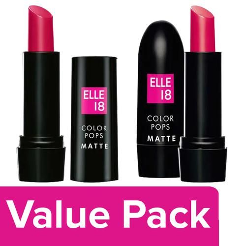 Buy Elle Color Pop Matte Lip Colour Deep Pink Red Wave G Online At Best Price Of Rs