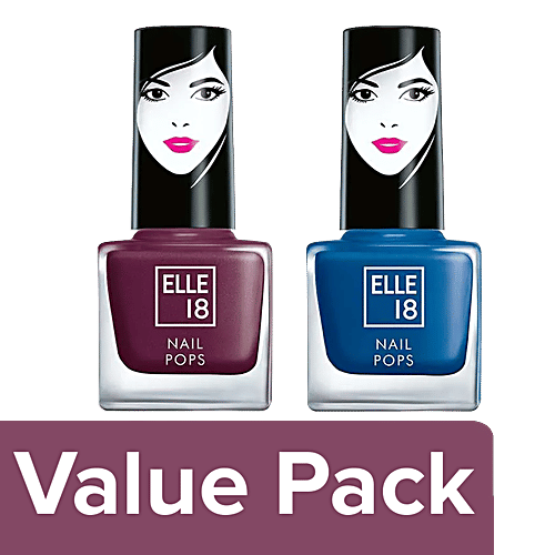 Buy Elle 18 Nail Pops Nail Color 5 ml Shade 136 + Nail Pops Nail Color ...