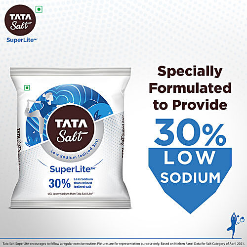 Buy Tata Salt Lite 1 Kg Pouch Online At Best Price of Rs 43 - bigbasket