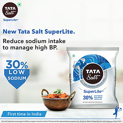 Buy Tata Salt Lite 1 Kg Pouch Online At Best Price of Rs 43 - bigbasket