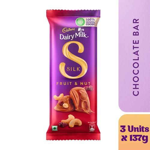 Buy Cadbury Dairy Milk Silk Fruit & Nut Chocolate Bar Online at Best Price  of Rs 510.36 - bigbasket