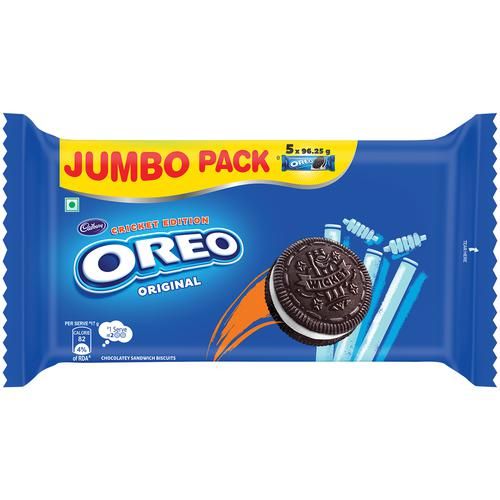 Buy Cadbury Oreo Creme Sandwich Biscuits - Vanilla + Chocolate, 481.25 g  Each Online at Best Price of Rs 238.54 - bigbasket