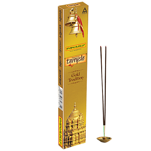 Buy Mangaldeep Temple Yagna Gold,40 pcs + Diya Silver Tradition ...