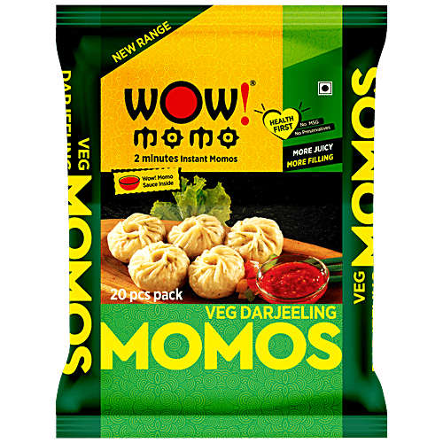 Buy Wow Momo Darjeeling Veg Momos, 20 pcs + Corn & Cheese Momos, 20 pcs