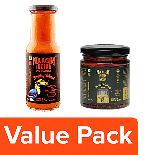 Naagin Indian Hot Chilli Spicy Sauce Smoky Bhoot (230g) – Aaharmantra ...