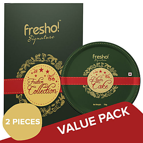 Buy Fresho Signature Festive Collection Assorted Ginger Bread Cookies +  Round Plum Cake Online at Best Price of Rs 1204 - bigbasket