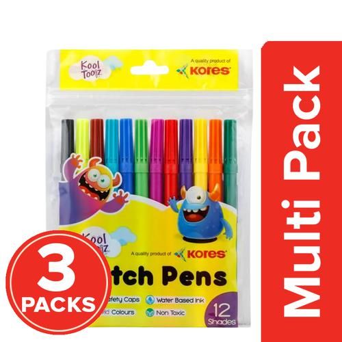 Water Based Ink Non Toxic Multi-Color Sketch Pens at Best Price in Mumbai