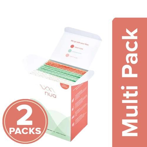Nua Sanitary Pads Combo with Pouch (Set of 12 Pads ) Free Shipping