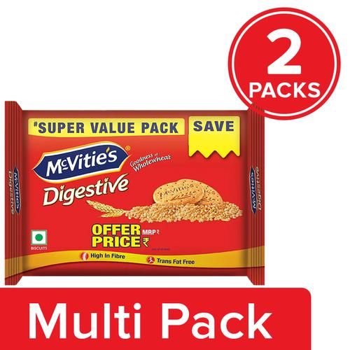 Mcvitie'S Digestive High Fibre Biscuits With Goodness Of