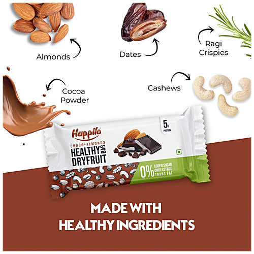 Buy Happilo Choco-almond Healthy Dry Fruit Bar - Rich In Protein 