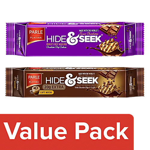 Buy Parle Chocolate Chip Cookies + Coffee Flavoured Biscuits (100g Each ...