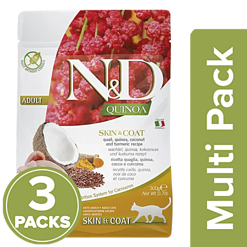 N&d cat hot sale food quinoa