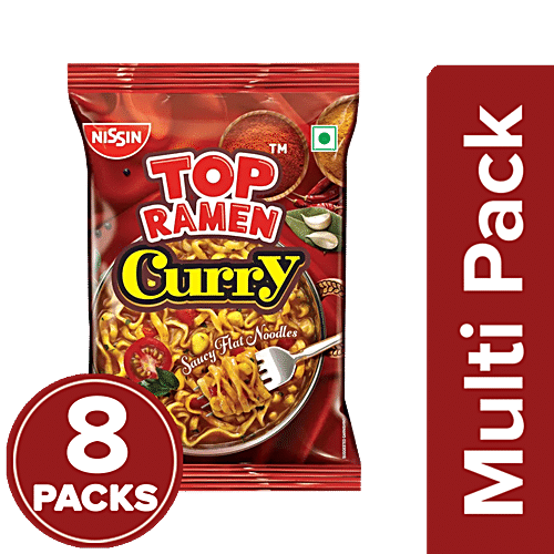 Top Ramen  Curry Instant Noodles, 8 x 70 g Multipack 