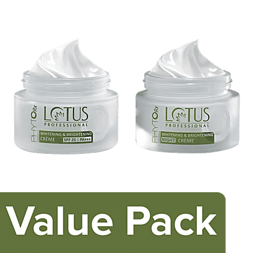 Lotus Professional Phyto Rx Whitening Brightening Night Cr me 50 g Creme SPF 25 PA 50 g Combo