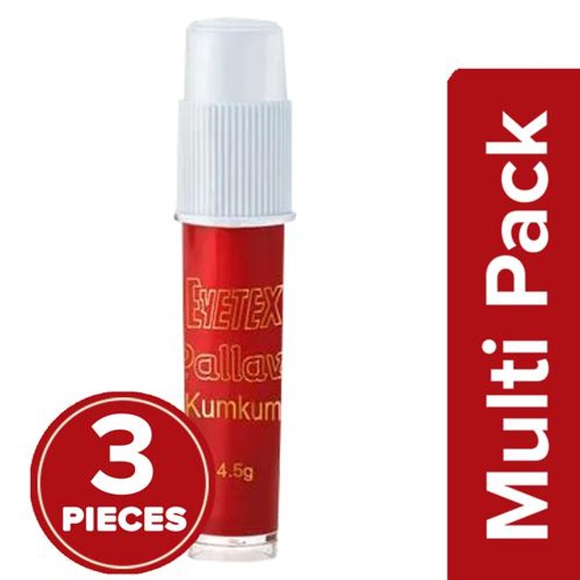 Buy Eyetex Pallavi Liquid Kumkum-Red, Skin Friendly Liquid Kumkum ...