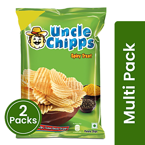 Buy Uncle chipps Spicy Treat Potato Chips - Crispy Chips & Snacks ...