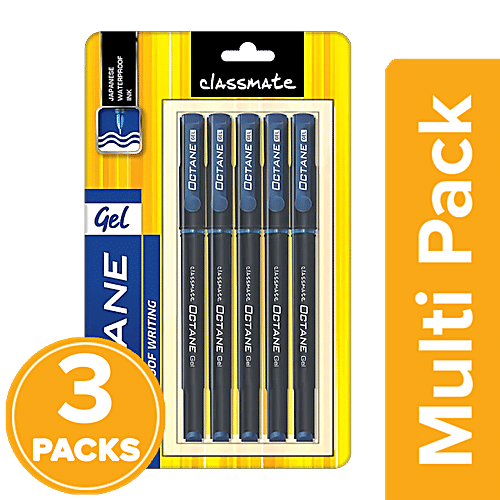 Buy Classmate Octane Gel Pen - Blue, Blister Pack Online at Best Price ...