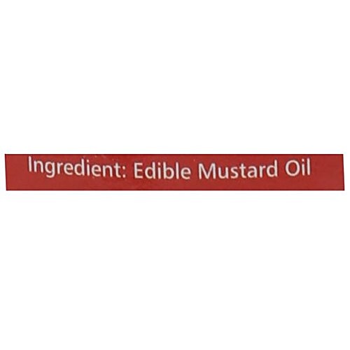 Rro Oil - Premium Mustard (Kachi Ghani), 1 L Bottle Natural & Healthy