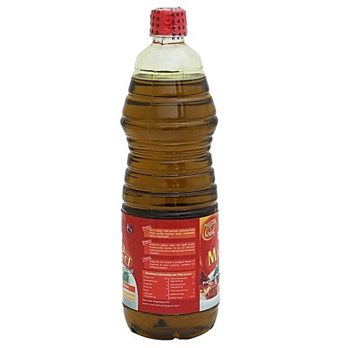 Rro Oil - Premium Mustard (Kachi Ghani), 1 L Bottle Natural & Healthy