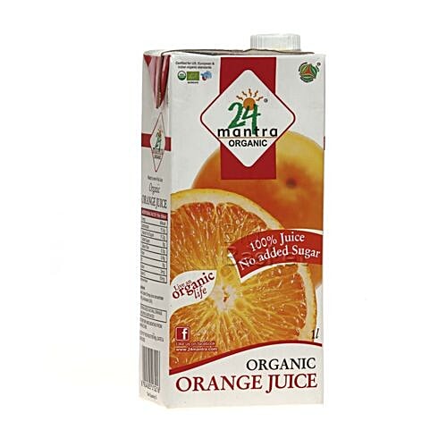 Buy 24 Mantra Organic Juice Orange 1 L Carton Online at the Best Price ...