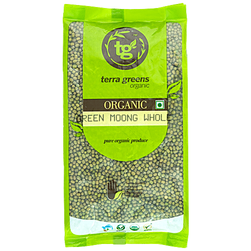 Buy Terra Greens Green Moong Whole 500 Gm Pouch Online at the Best ...