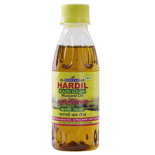 Buy Idhayam Hardil Kachi Ghani Mustard Oil 200 Ml Jar Online at the ...