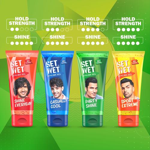 Buy Set Wet Style Hair Gel Vertical Hold 50 Ml Tube Online At Best