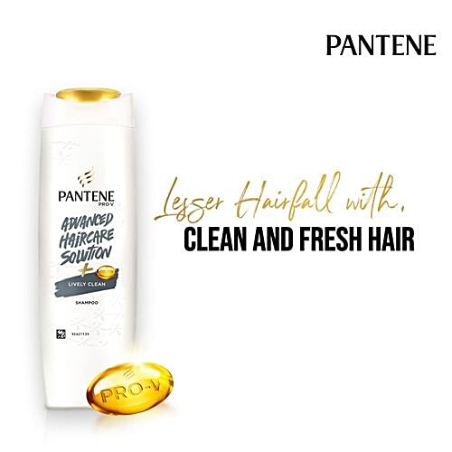 Pantene Advanced Hair Care Solution Shampoo - Lively Clean, 200 ml Bottle 