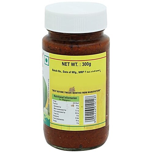 Buy Priya  Pickle Cut Mango With Garlic 300 Gm Bottle 