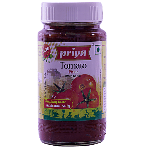 Buy Priya Pickle Tomato With Garlic 300 Gm Bottle Online At Best Price