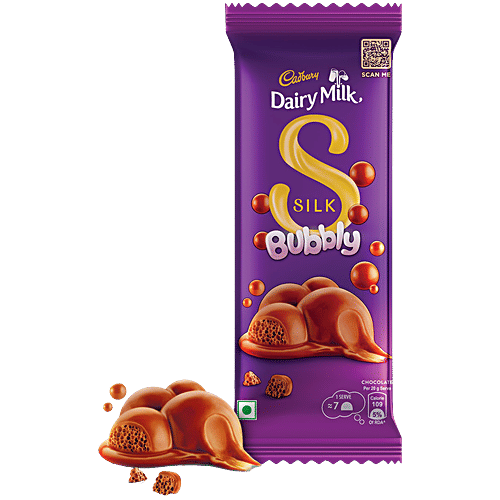 Buy Cadbury Dairy Milk Silk Bubbly Chocolate Bar 120 Gm Online At Best 