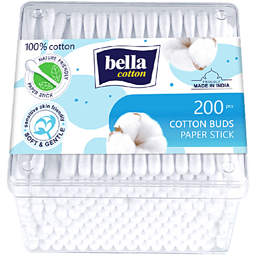 Buy Bella Cotton Buds Box 200 Pcs Online At Best Price of Rs 160.55 ...