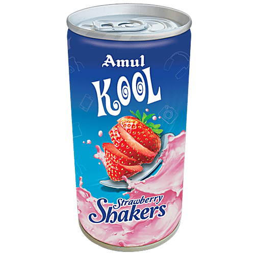 Buy Amul Kool Milk Shake Strawberry 200 Ml Can Online At Best Price Of 