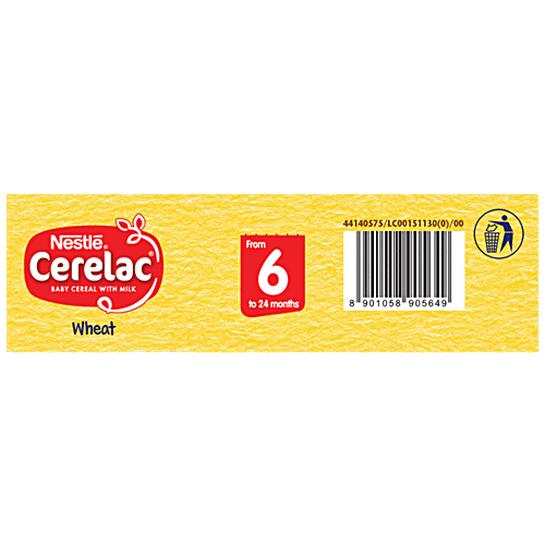 Nestle Cerelac Baby Cereal with Milk - Wheat, from 6-12 Months - Pack of 1 / 300 GM