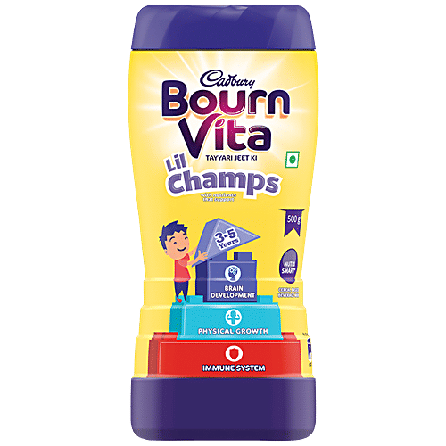 Buy Bournvita Little Champs Pro Health Chocolate Drink 500 Gm Jar ...