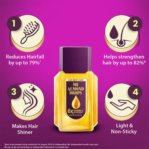 Buy Bajaj Hair Oil Almond Drops 500 Ml Bottle Online At Best Price of Rs  239.7 - bigbasket