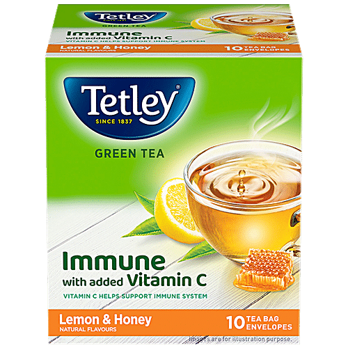 Buy Tetley Green Tea Lemon Honey 10 Teabags Online At Best Price Of Rs ...