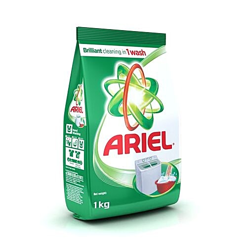 Buy Ariel Washing Detergent Powder 1 Kg Pouch Online At Best Price of ...