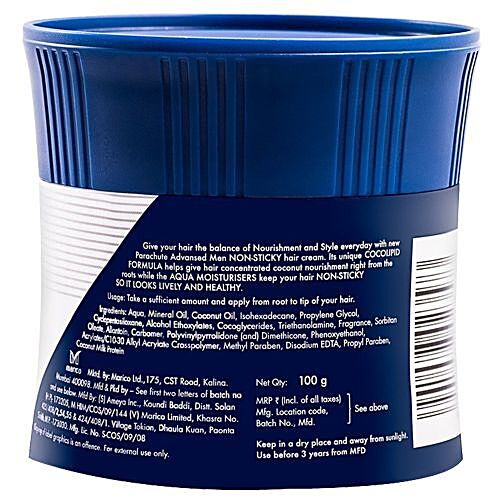 Buy Parachute Advansed Men Hair Cream Classic 100 Gm Online At The Best Price Bigbasket