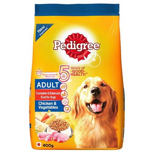 Buy Pedigree Daily Food For Adult Dogs Chicken And Vegetables 400 Gm ...